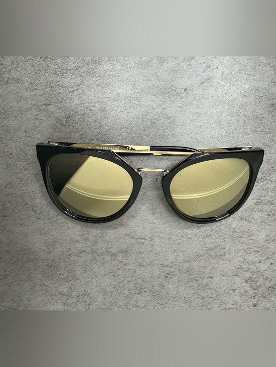 Diane Von Furstenberg Accessories - Diane von Furstenberg DVF854S Johana Black & Gold Sunglasses